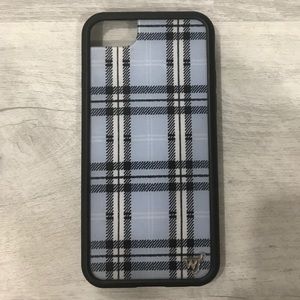 Plaid iPhone SE/6/7/8 Case (blue) - Wildflower